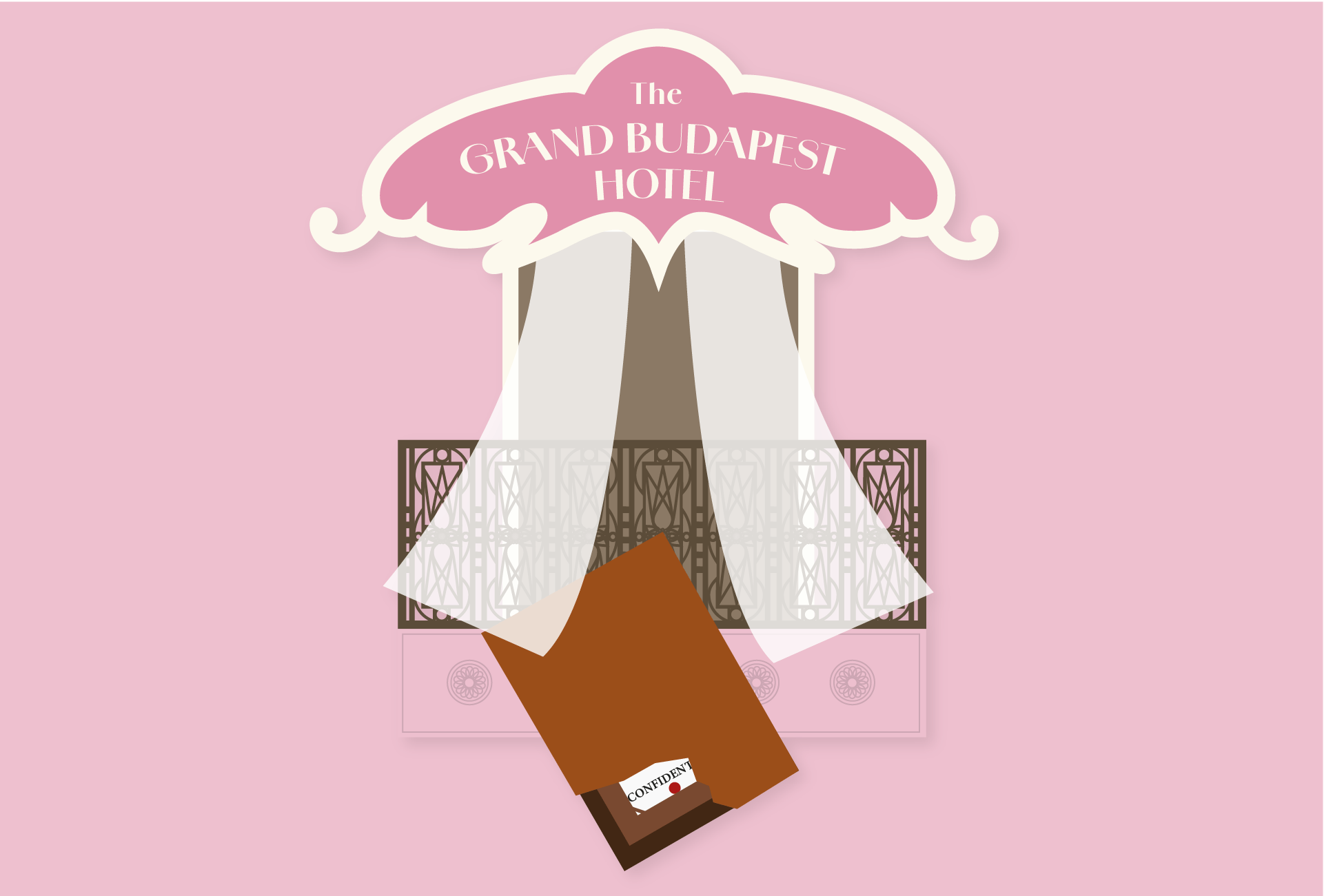 illustration poster The Grand Budapest Hotel